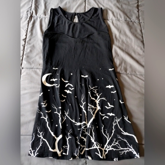 Too Fast spooky tree goth Halloween dress - Picture 4 of 13